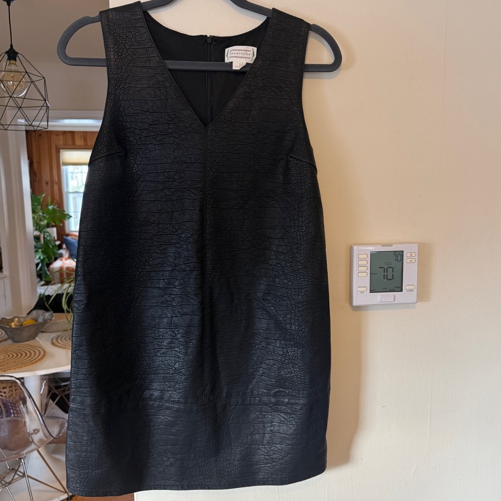 Vegan Leather Mini Dress